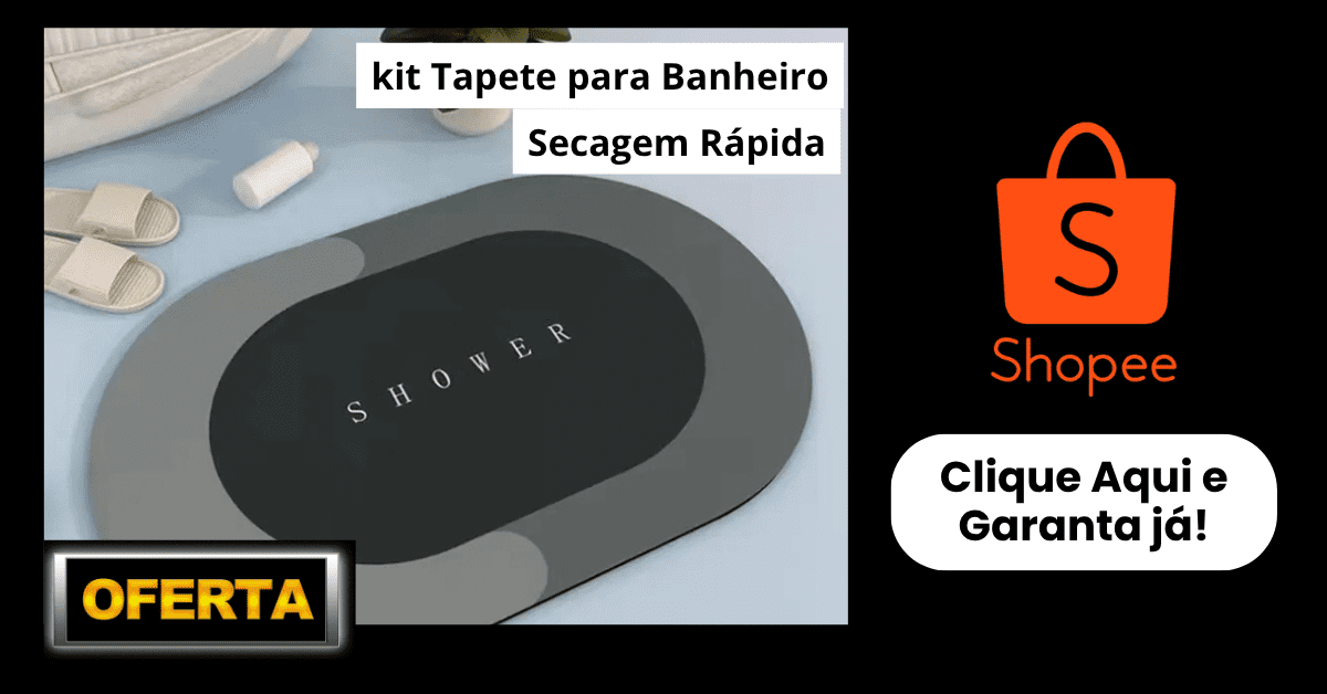 tapete para banheiro secagem rapida
