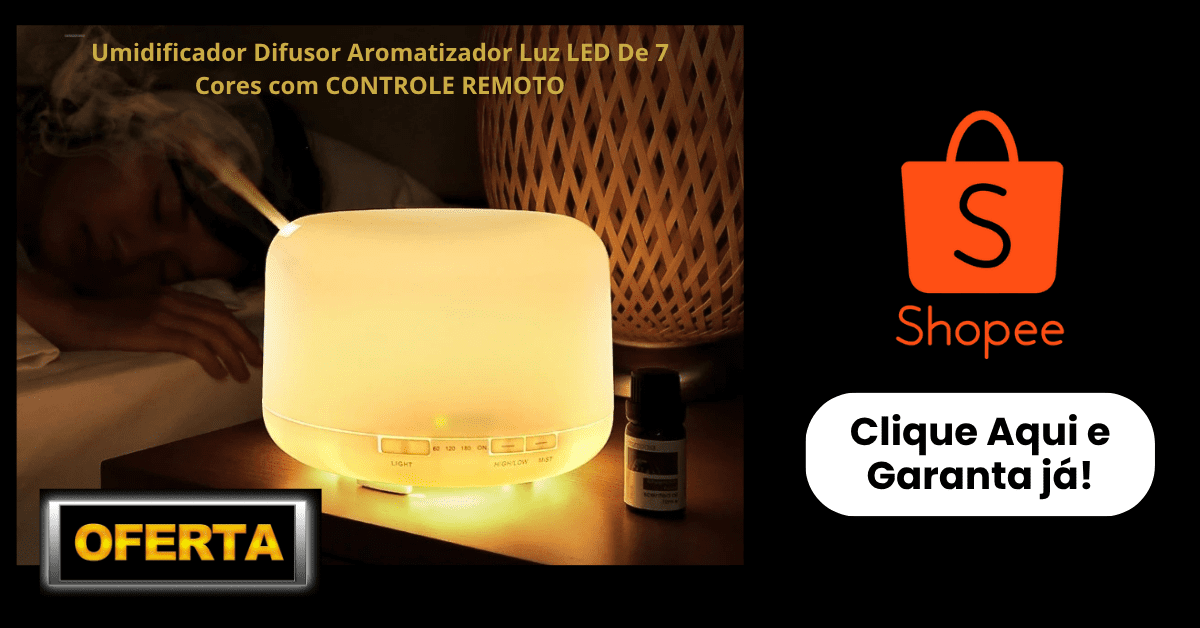 difusor de aromas com controle remoto